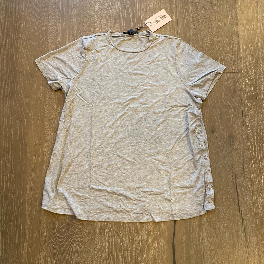Missguided Maternity popper side nursing tee